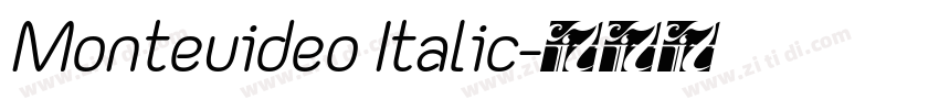 Monteuideo Italic字体转换